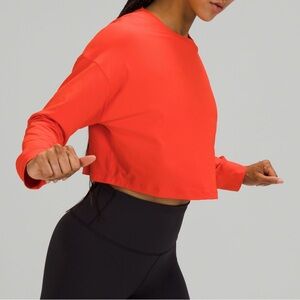 Lululemon Muscle Love Cropped Long Sleeve Top